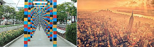 Mexico City and New York City