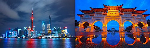 Shanghai, China and Taipei, Taiwan